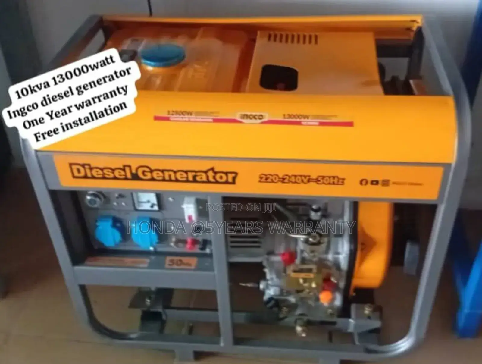Own Your Energy With Ingco 10kva 13000watt Diesel Generator