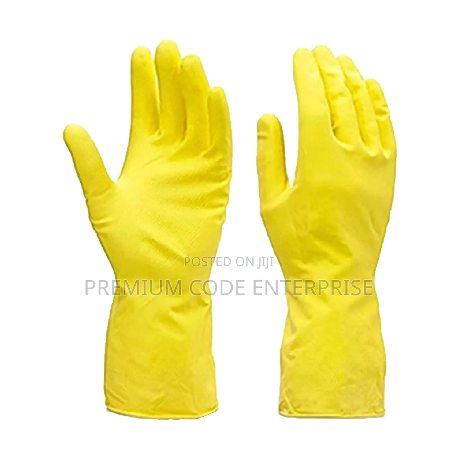 Reusable Rubber Cleaning Gloves – Yellow, 1 Pair