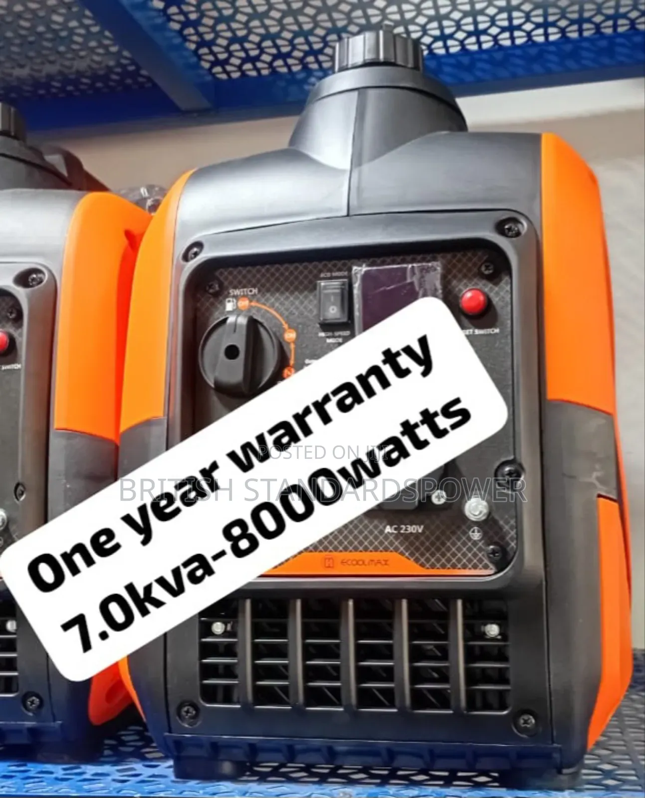 High Tech Power 7.0kva Petrol Generator