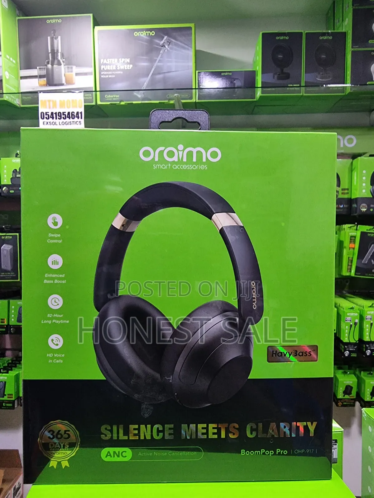 Oraimo Boompop Pro Anc Over-Ear Headphones