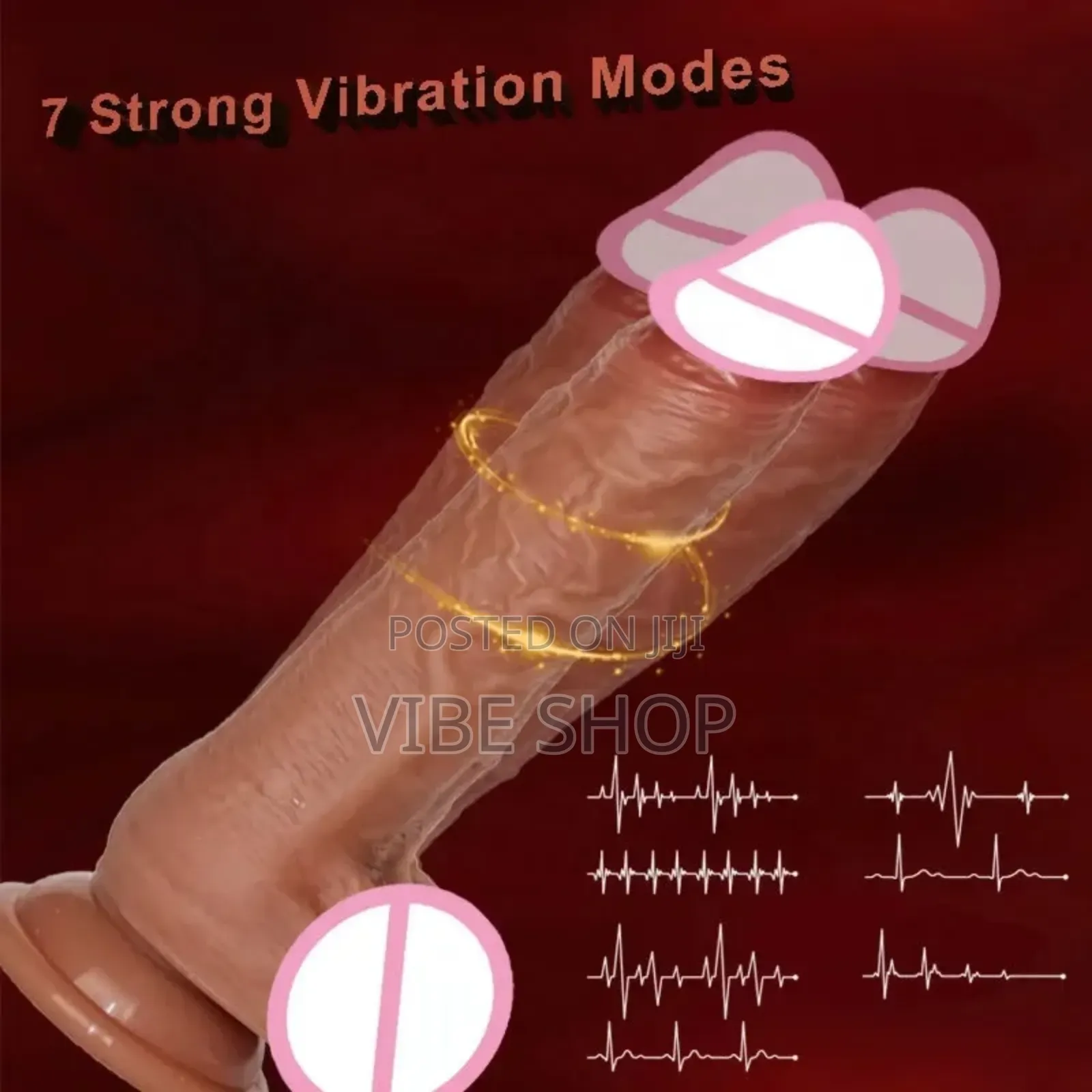 Thrusting Dildo - Remote 7 Vibration Modes Self-Heating