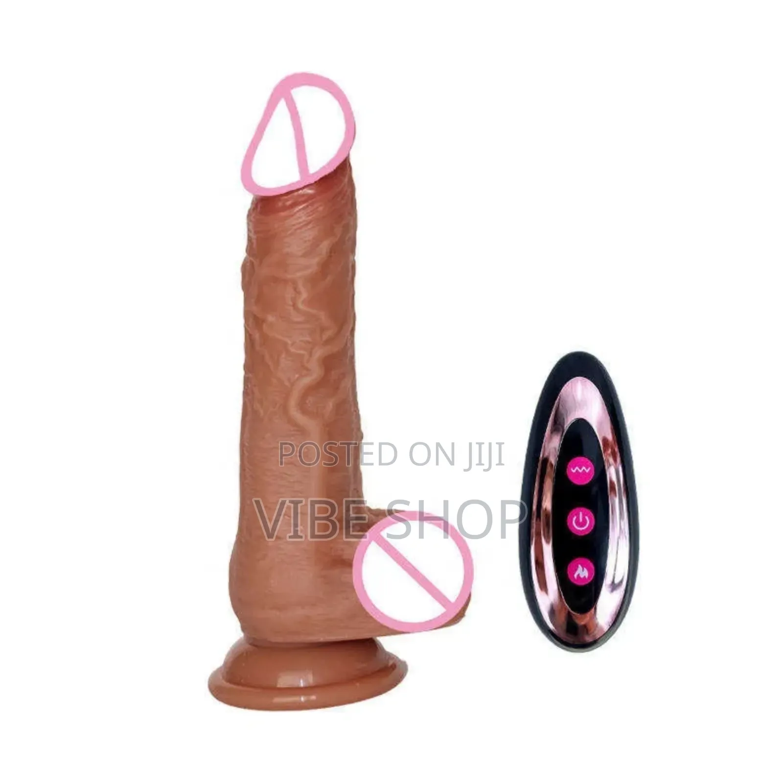 Thrusting Dildo - Remote 7 Vibration Modes Self-Heating