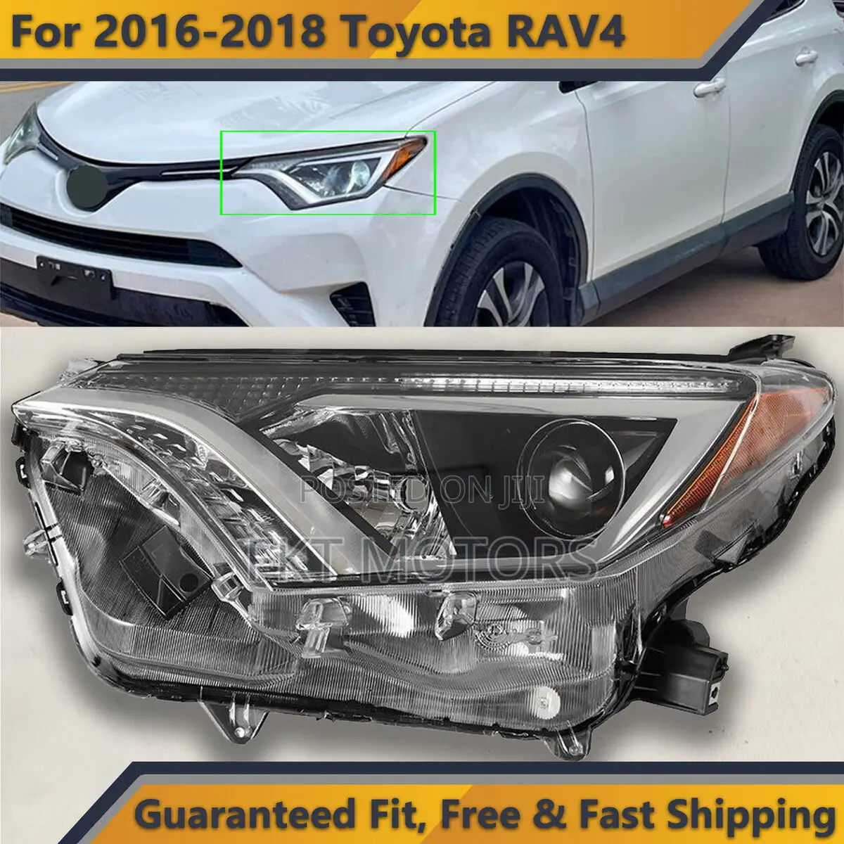 Toyota Rav4 Headlight Led 2015,2016,2017,2018,2019,2020