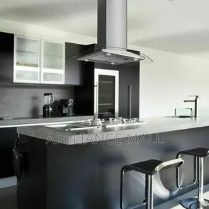 Curved Island Heat Extractor 90cm