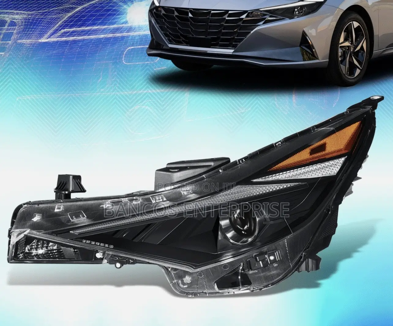 Hyundai Elantra Head Light 2021-2023