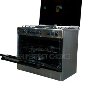 Photo - Nasco 90x60cm Gas Cooker With Oven, Grill & Five Burners