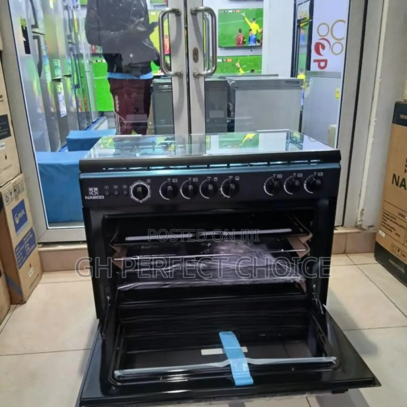Nasco 5burna Gas Cooker (90x60) With Oven & Gril Capabilitis