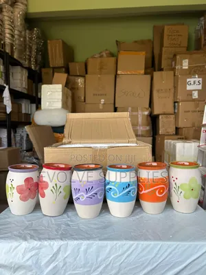 Designed or Pattern Clay Cup