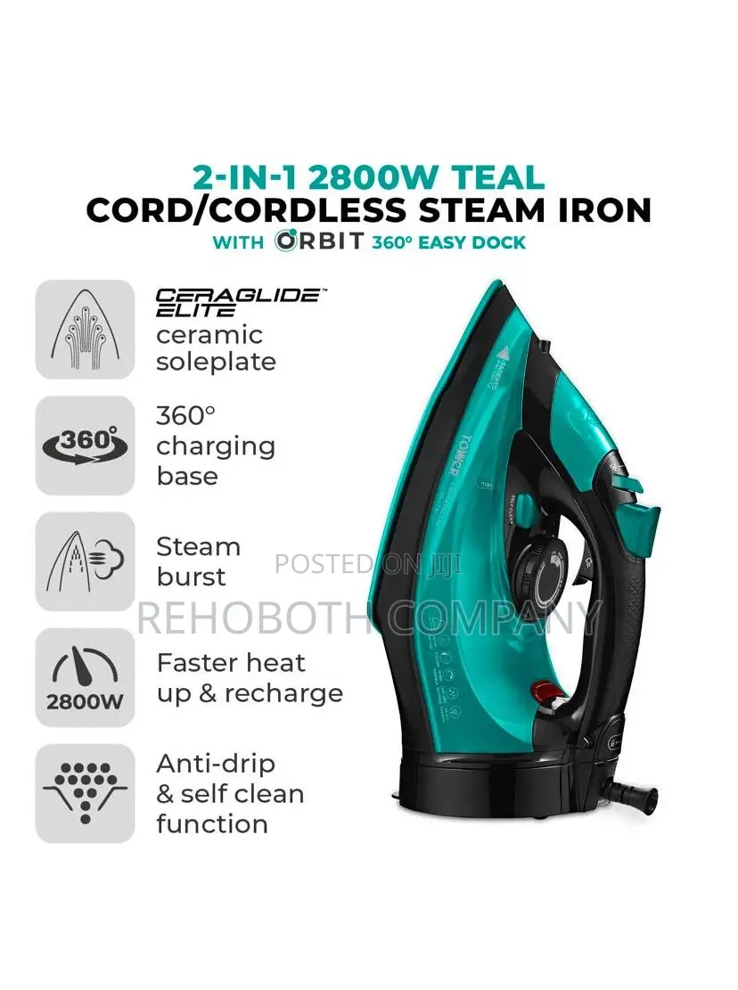 Tower 2 In 1 2800w Cord / Cordless Steam Iron