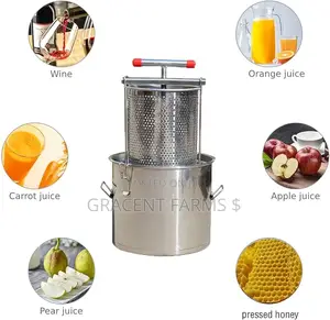 Stainless Steel Honey Press With Collection Bucket