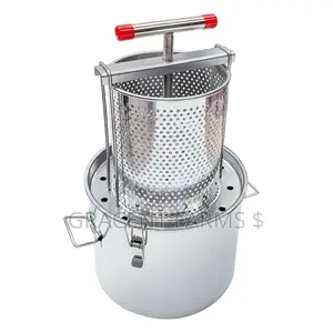 Stainless Steel Honey Press With Collection Bucket