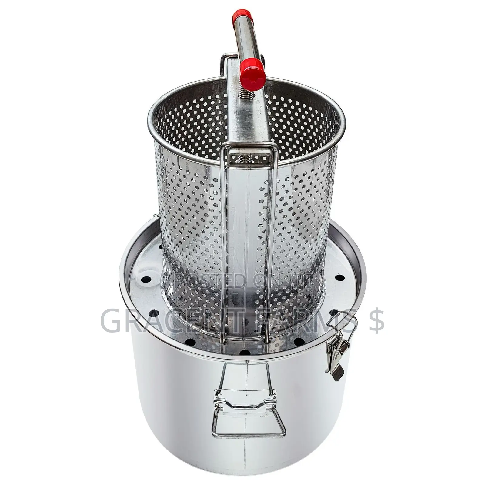 Stainless Steel Honey Press With Collection Bucket
