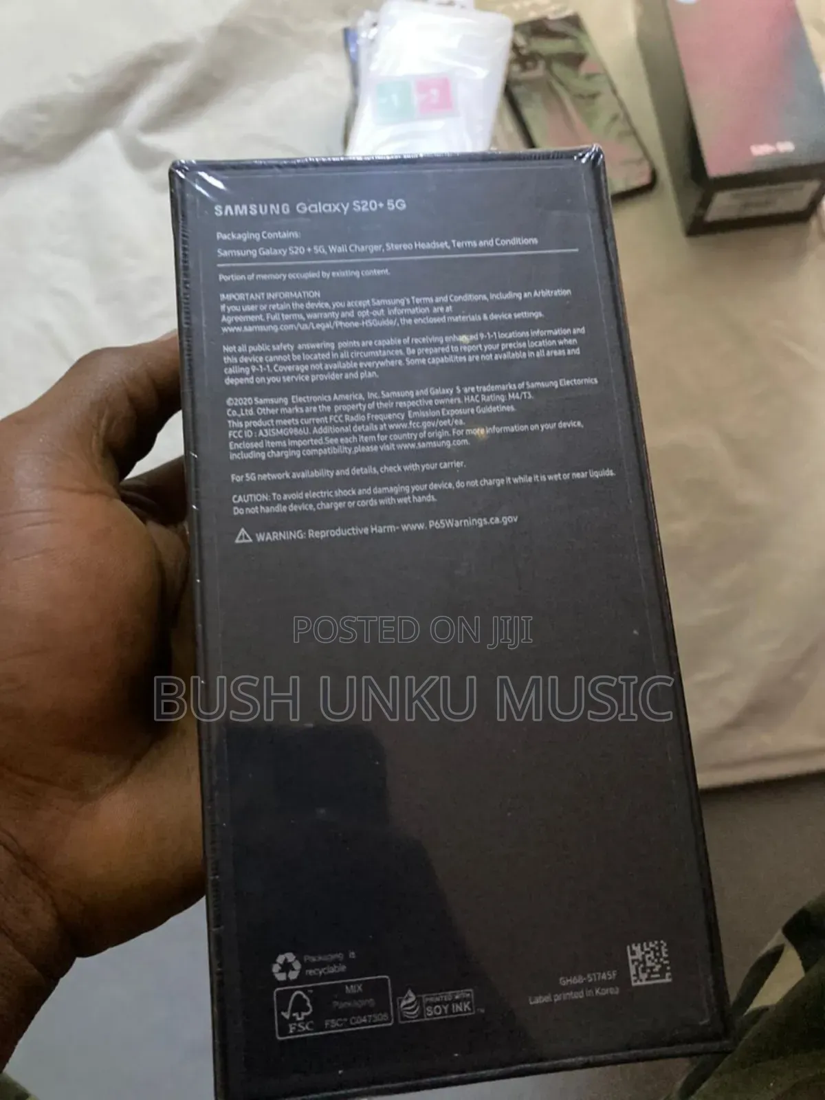 New Samsung Galaxy S20+ 5G 128 GB Black