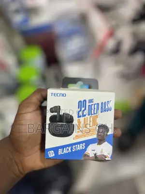Photo - Tecno Buds 4 Air Wireless Earbuds (Black Stars Edition)