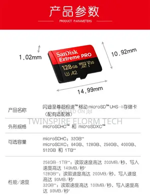 Sandisk Extreme Pro 32gb/64gb/128gb/512gb/1t Tf(Micro-sd)