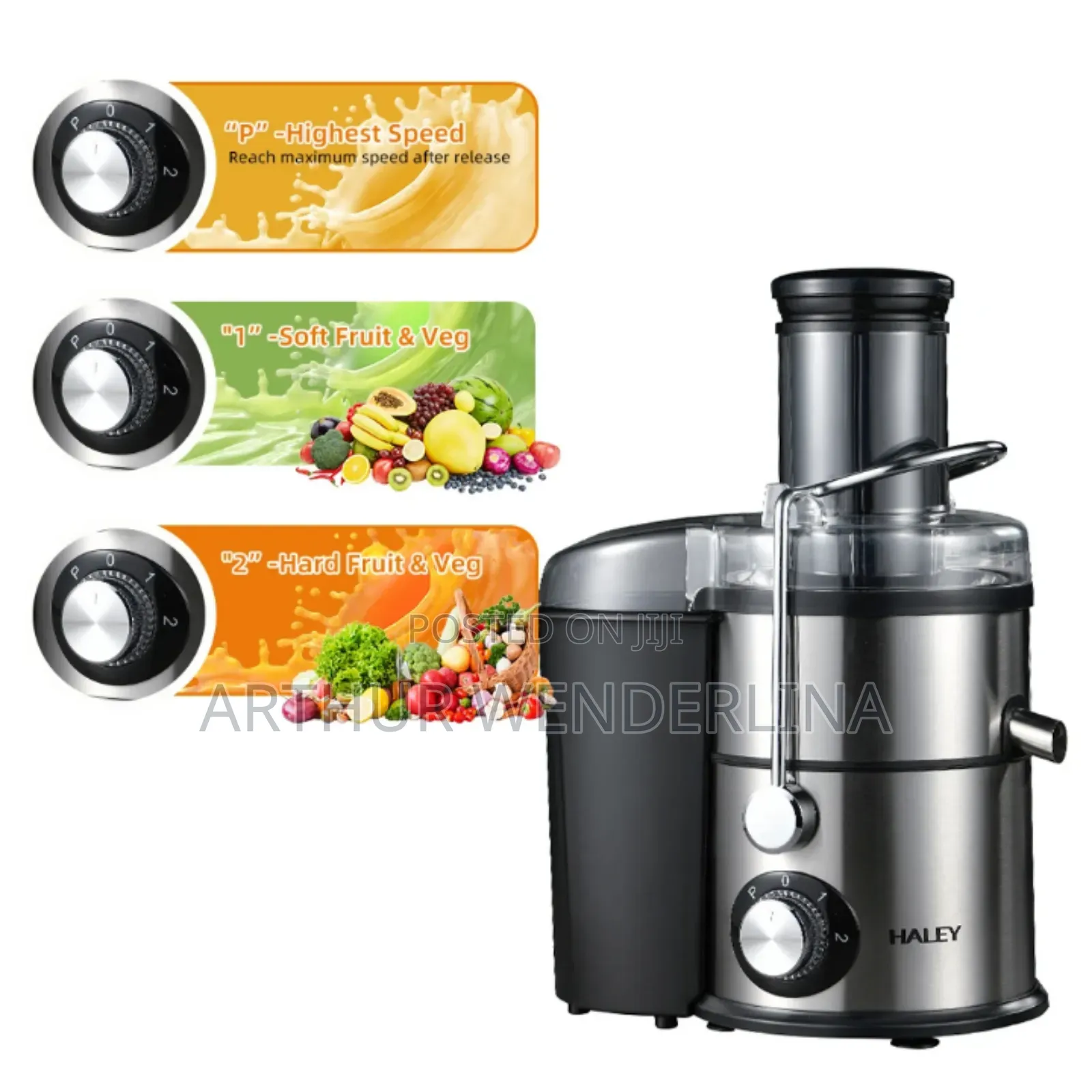 Haley Juicer 4 in 1 Jars 1800 Watt