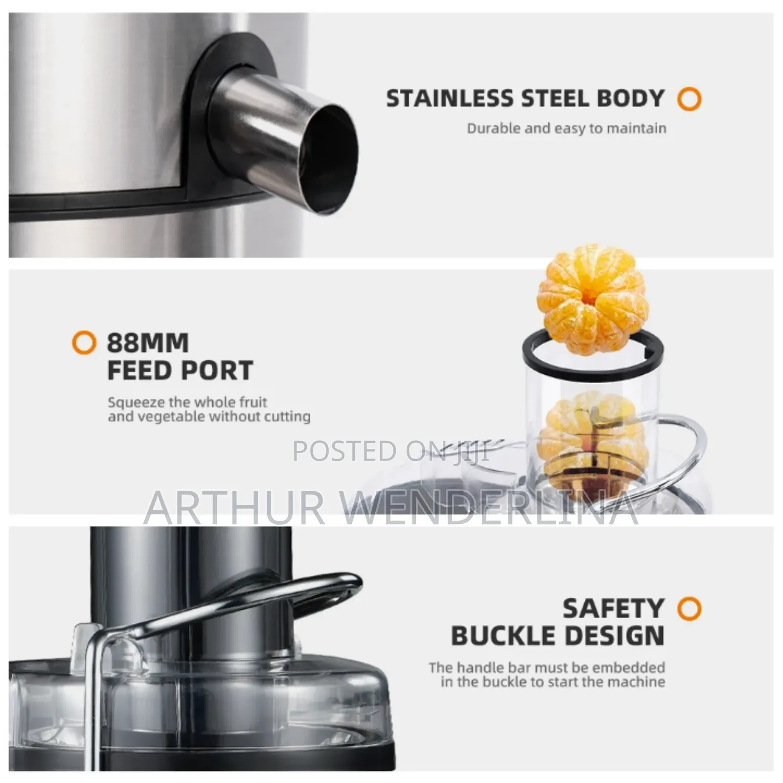 Haley Juicer 4 in 1 Jars 1800 Watt