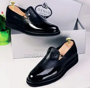 Genio Black Loafers Shoe