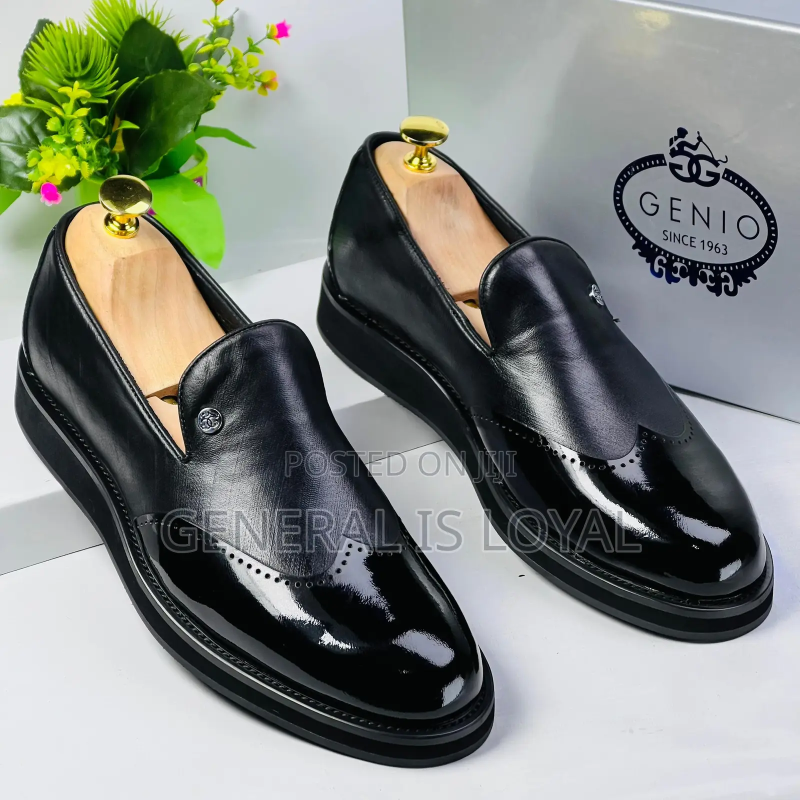 Genio Black Loafers Shoe