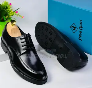 Steve Riots Lace Up Black Shoe
