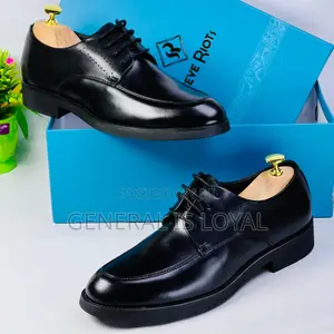 Steve Riots Lace Up Black Shoe