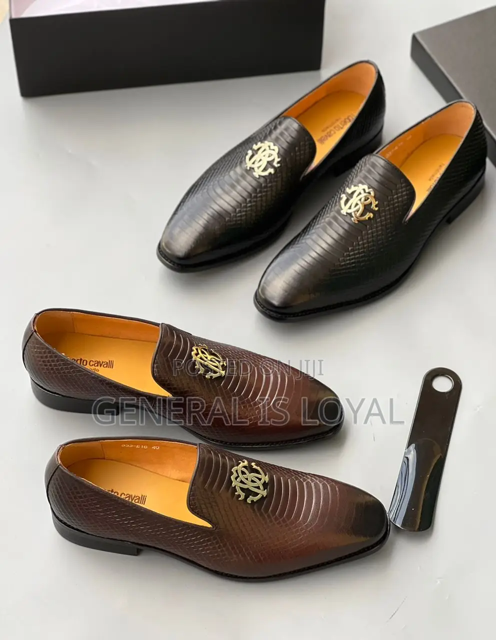 Roberto Cavalli Shoe Brown and Black