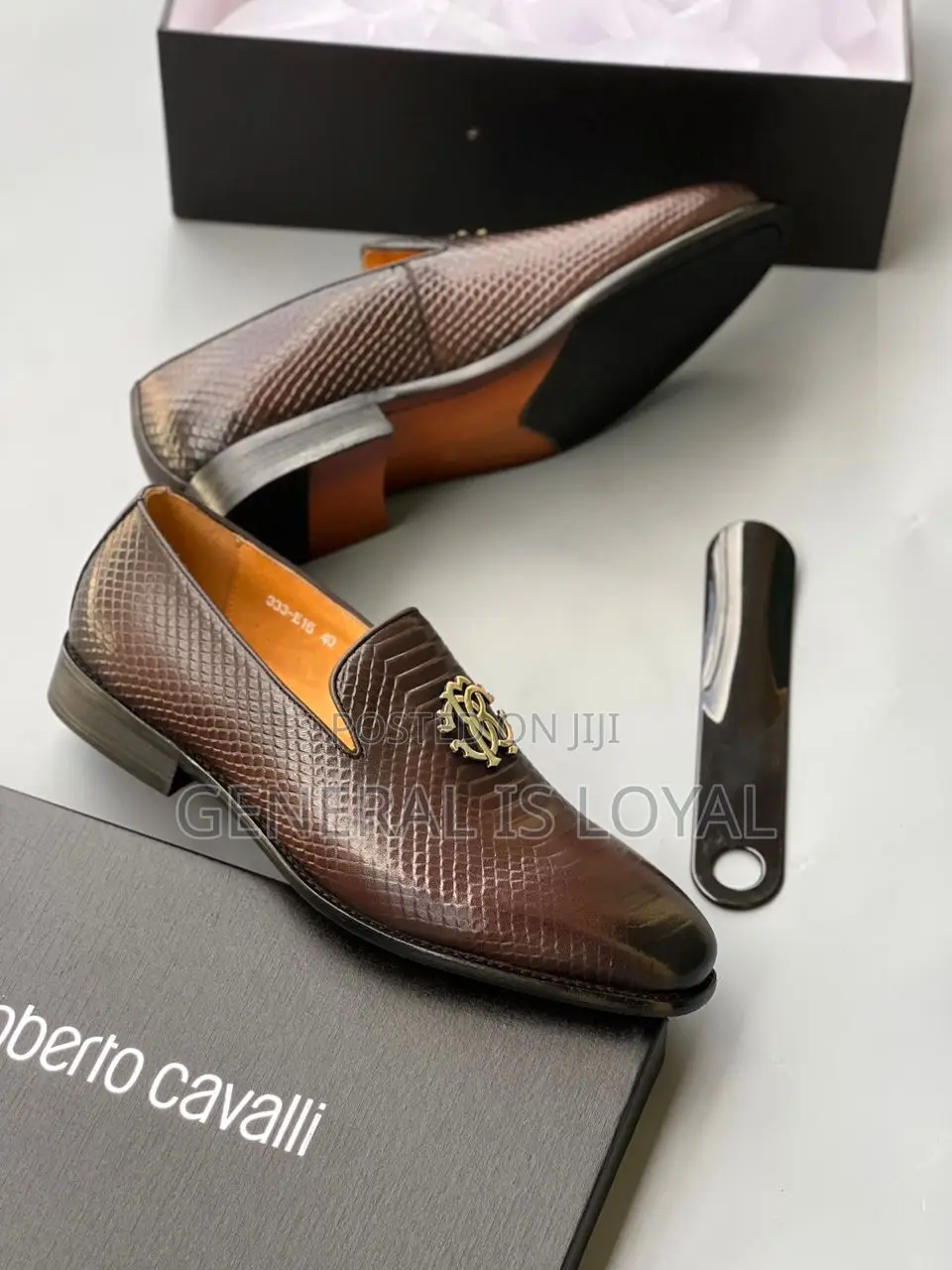 Roberto Cavalli Shoe Brown and Black