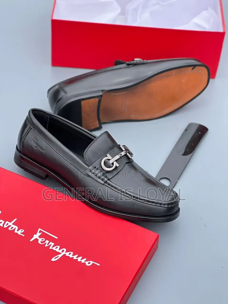 Salvotore Ferragamo Shoe Brown and Black