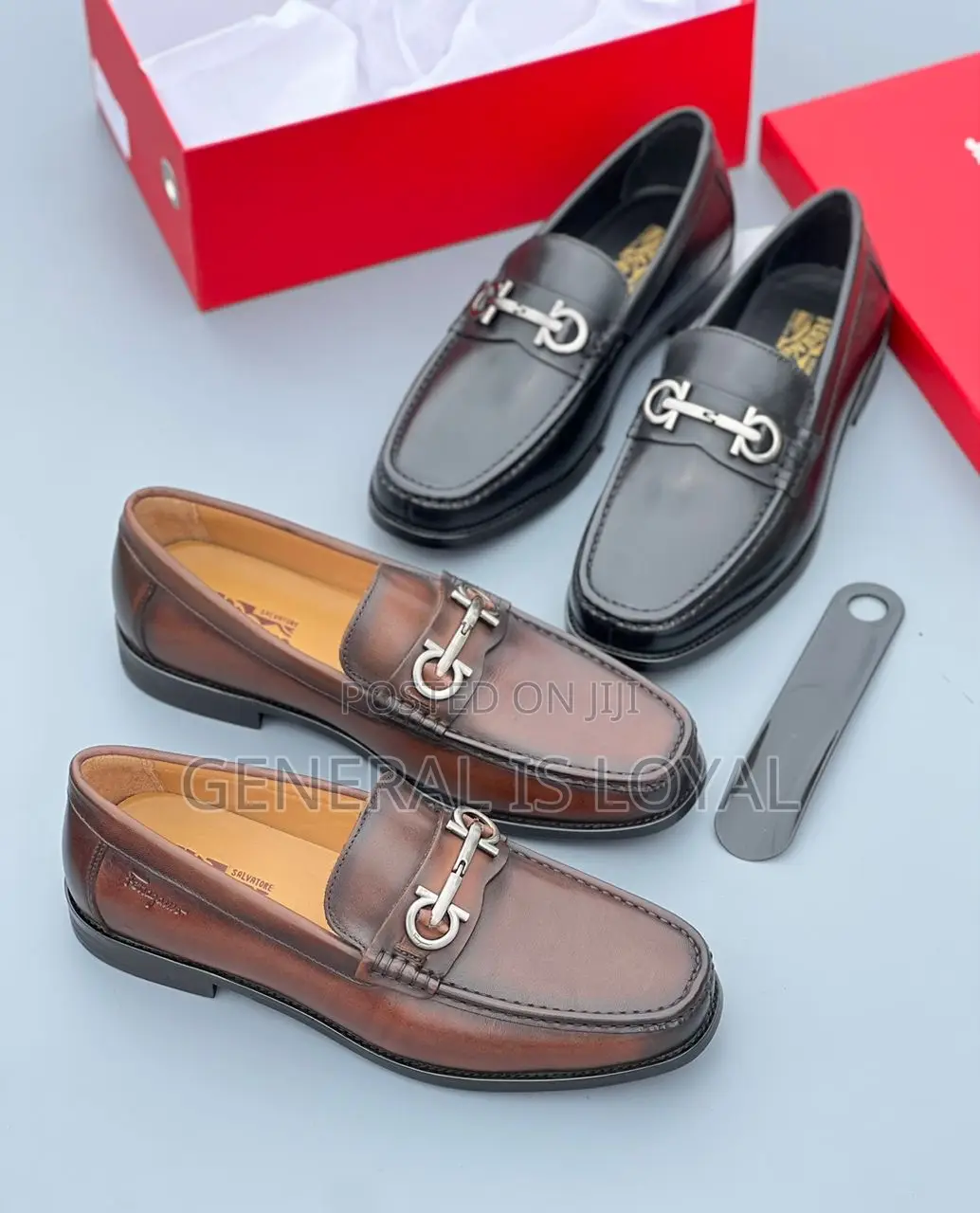 Salvotore Ferragamo Shoe Brown and Black