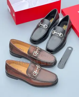 Salvotore Ferragamo Shoe Brown and Black