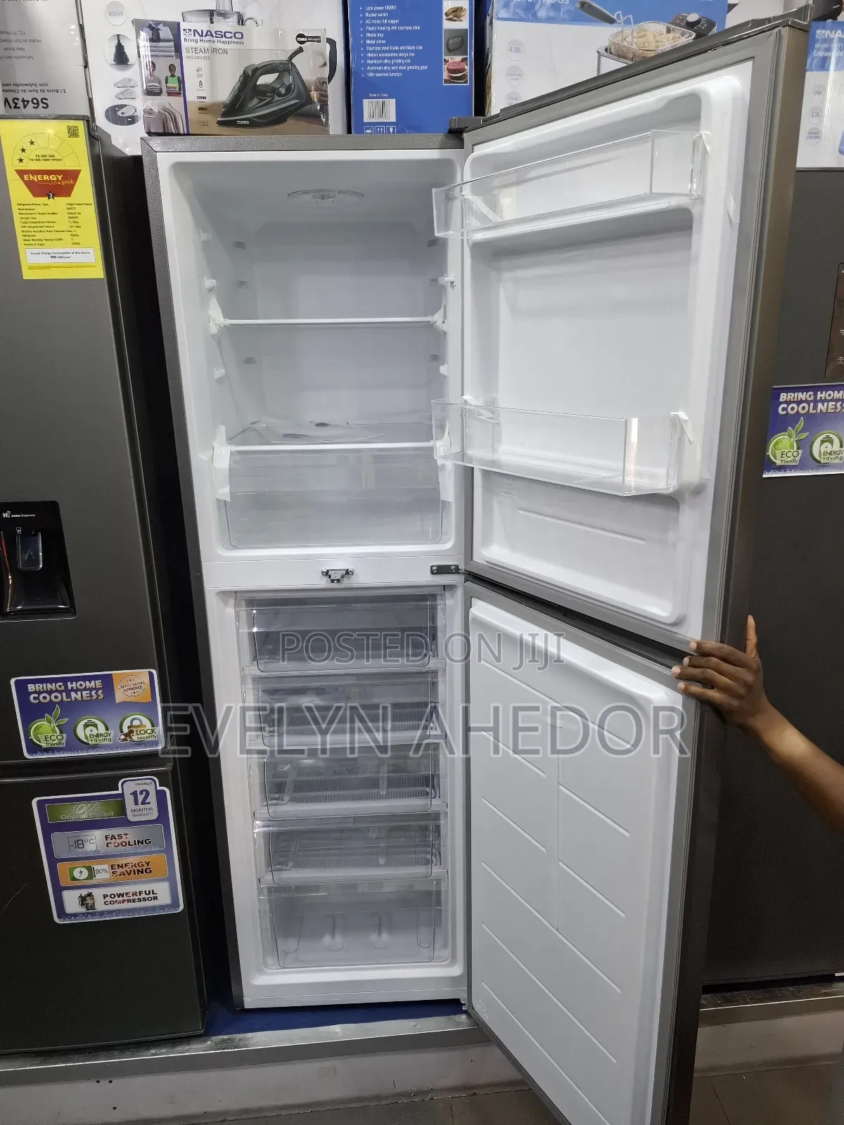 Best Durability 251 Litres Nasco Bottom Fridge Available