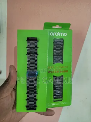 Oraimo Stainless Steel Watch Strap - Black Colour