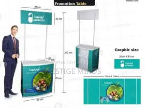 Promotional Table With Umbrella/Parasols