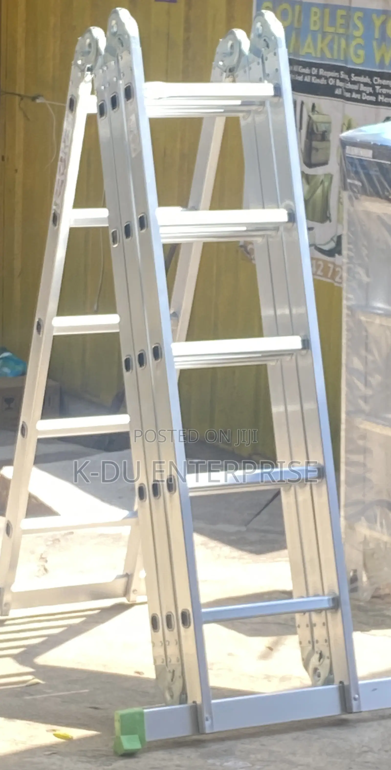 Folding Aluminum Ladder 5x4. 20ft