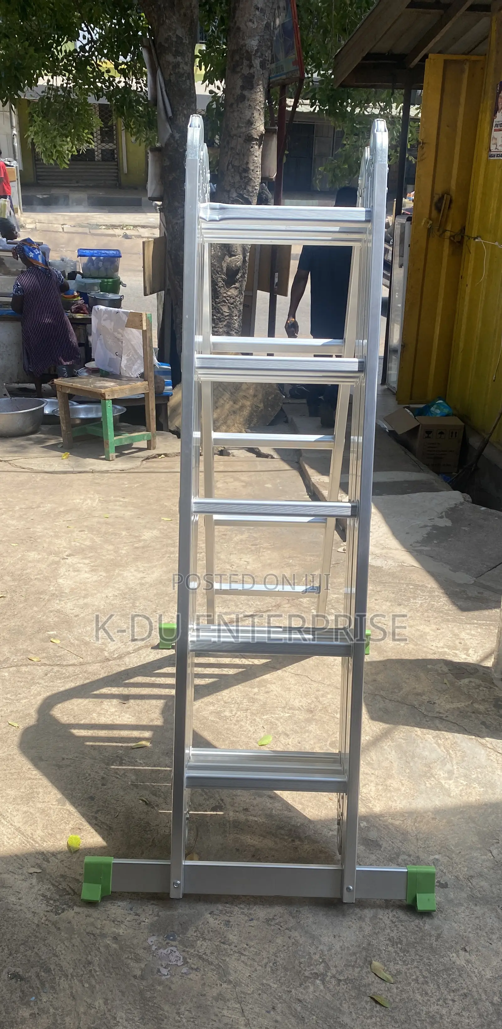 Folding Aluminum Ladder 5x4. 20ft