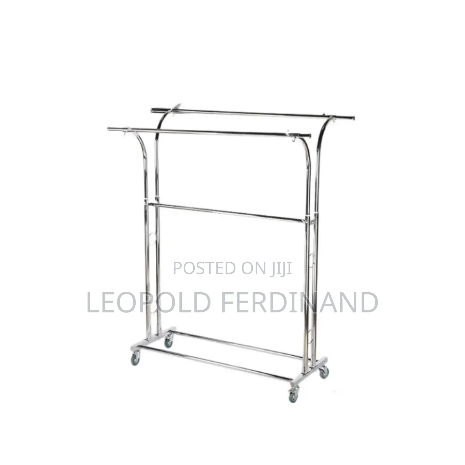 Double Sided Silver Clothing Racks