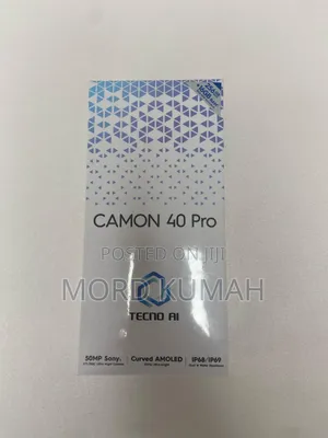 New Tecno Camon 40 Pro 256 GB Black