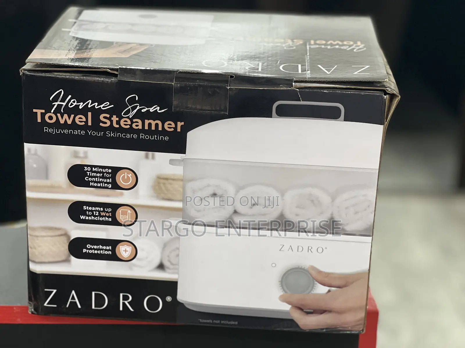 Zadro Towel Steamer With Tongs
