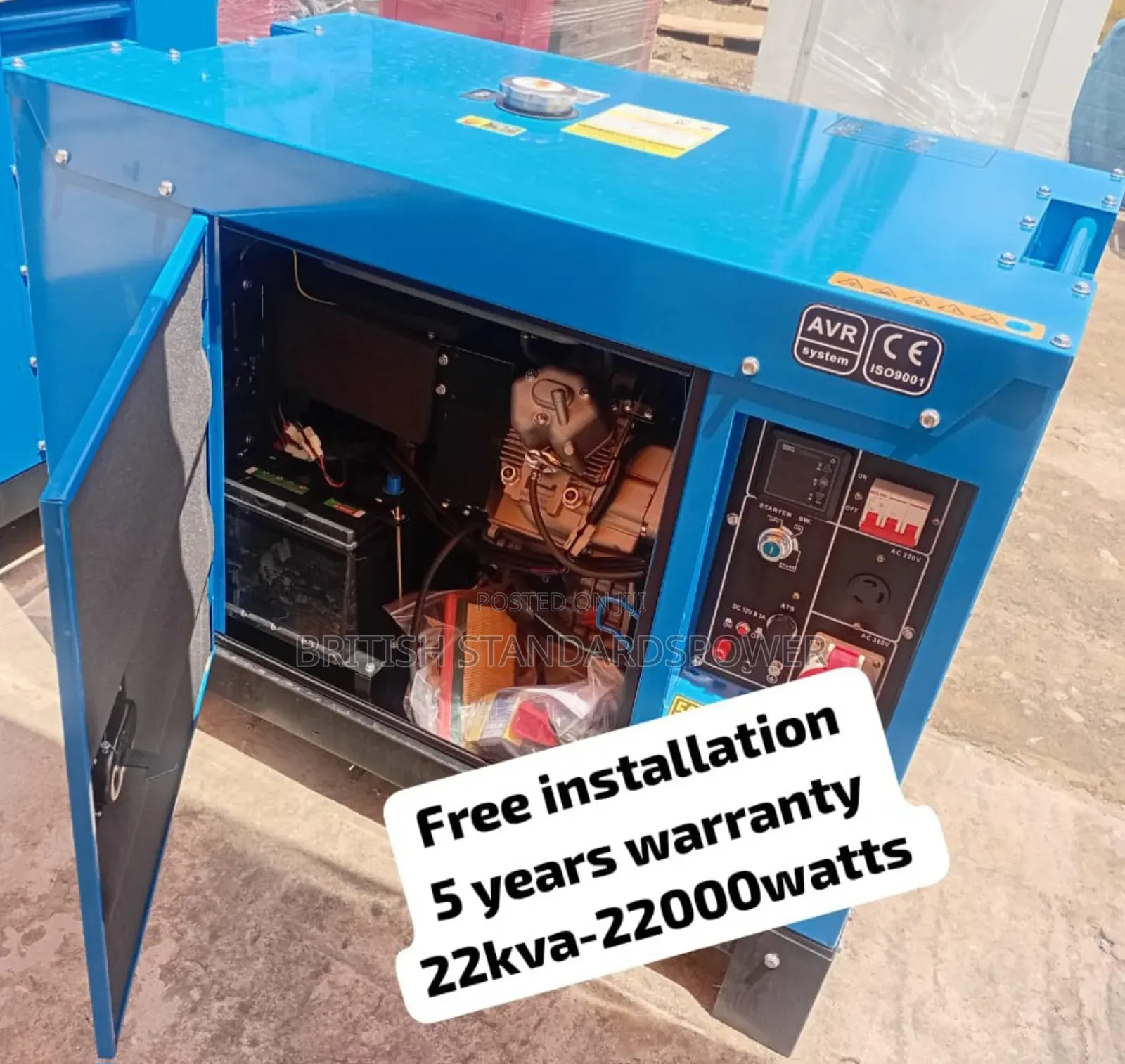 Hard Wearing 22kva Silent Diesel Generator