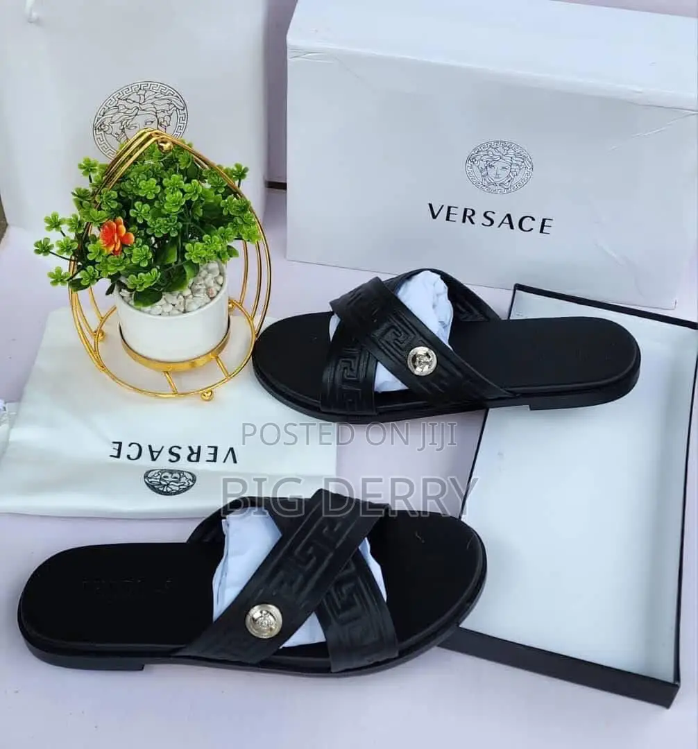 Versace Cross Slippers