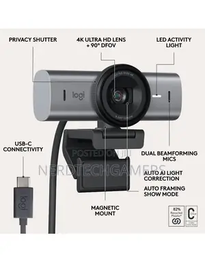 Logitech Mx Brio 705 Webcam for Business (Graphite)