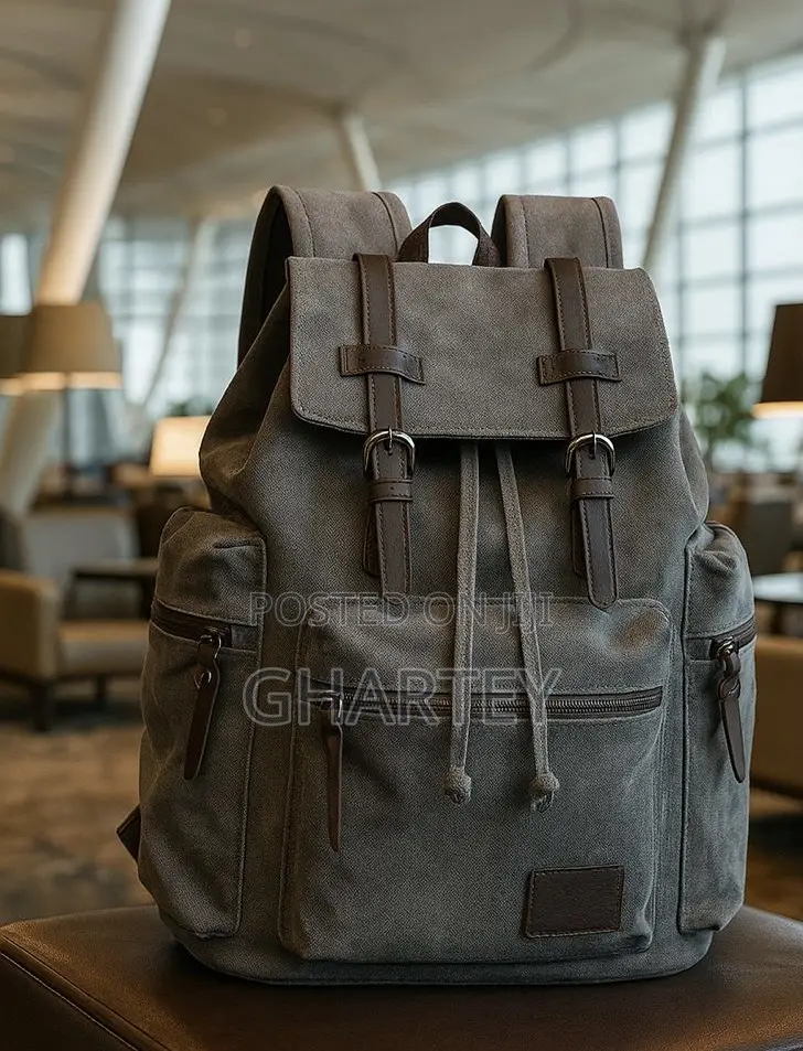 Quality Canvas Bagpack - Gray