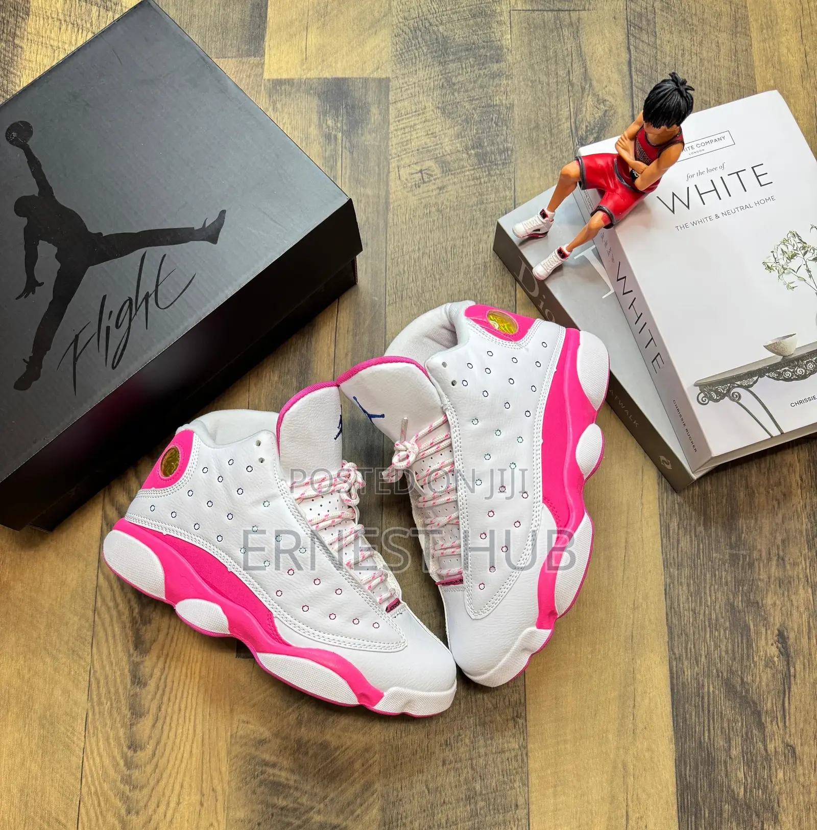 Air Jordan 13 Pink/White