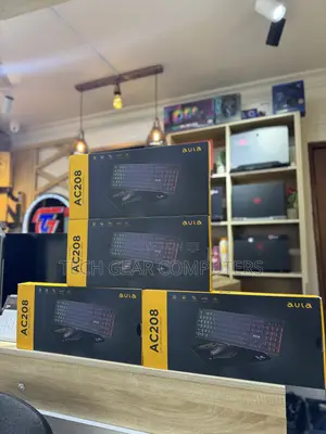 Aula Wireless Keyboard and Mouse Combo, RGB