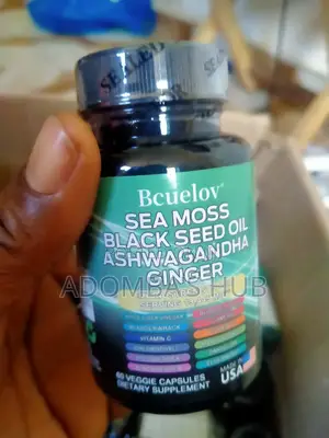 Sea Moss Black Seed Oil Ashwagandha Ginger