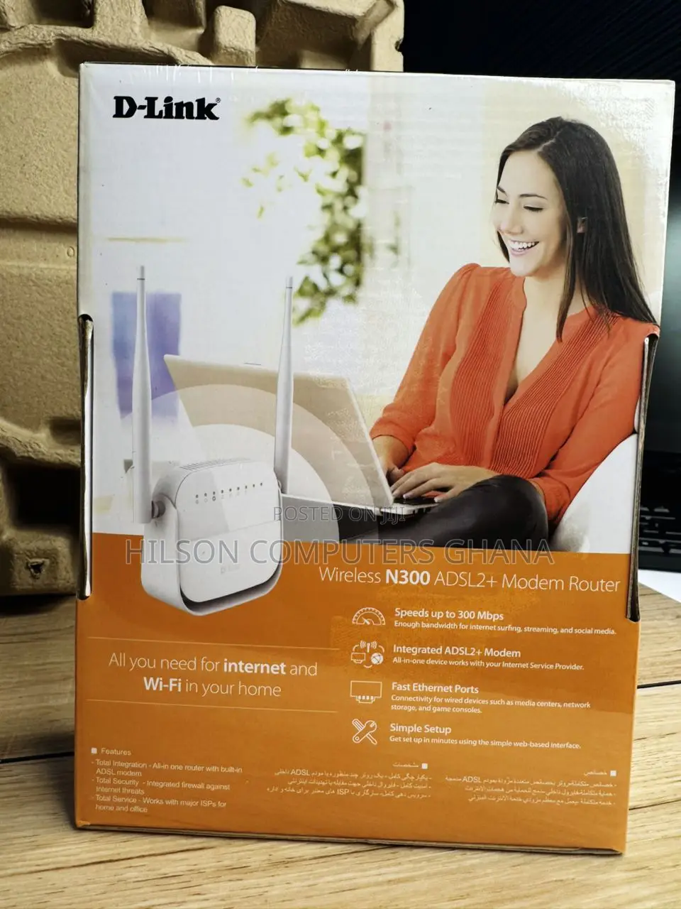 D-Link Wireless N 300 Adsl2+ Modem Router - DSL-2750u
