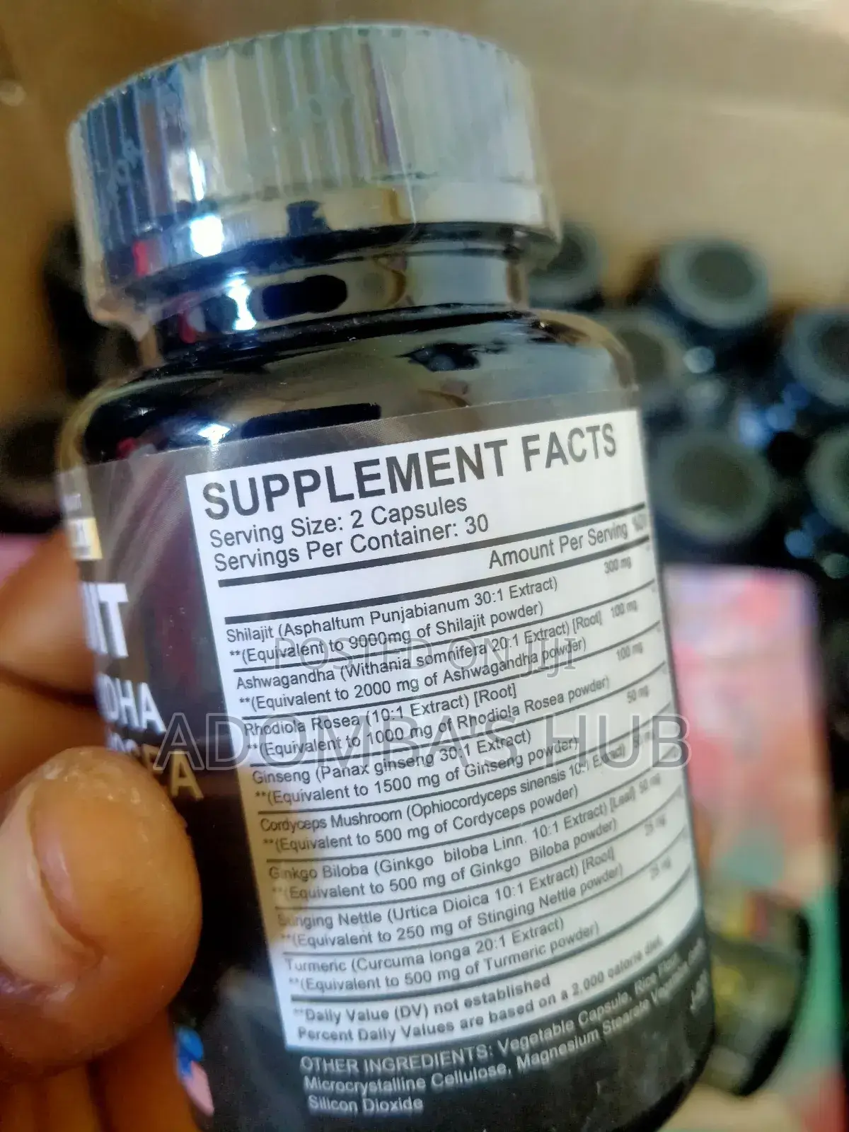 Shilajit Ashwagandha Rhodiola Rosea Panax Ginseng