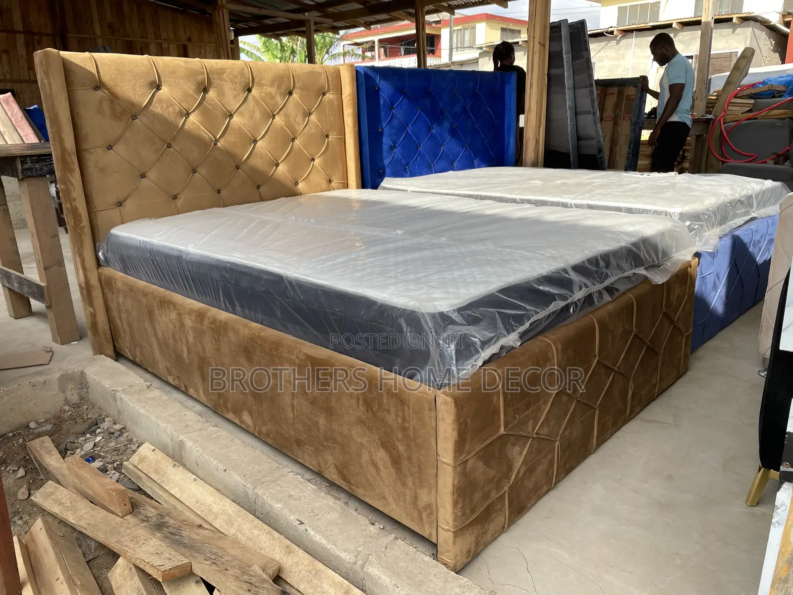 Double Bedframe 54x75 With Mattress Very Soft One