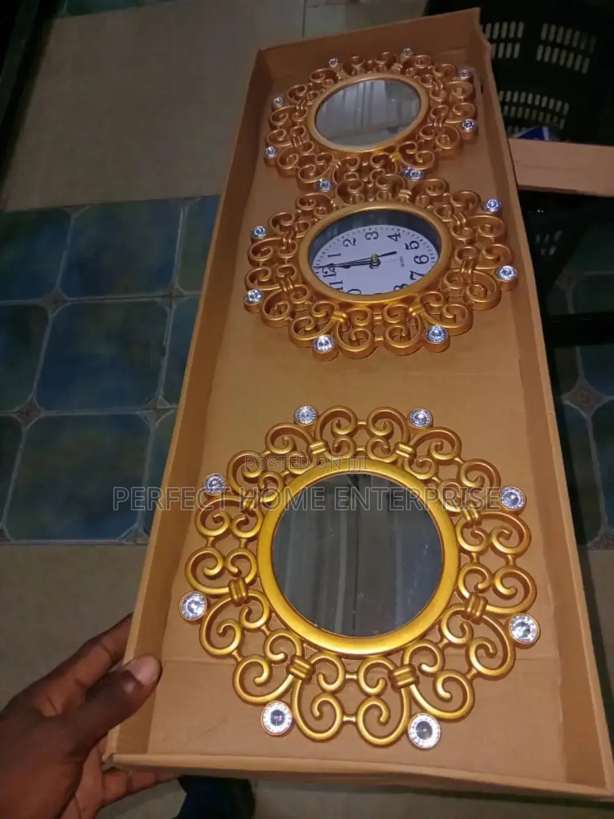 3 in 1 Wall Clocks and Mirror
