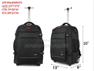 Omaya Multi-Purpose Trolley Bag With USB Port